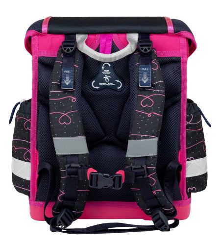Belmil Dark Pinky iskolatáska szett