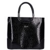 Karen rostbőr táska 1491 bis fekete lakk kroko