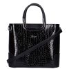 Karen rostbőr táska 1491 bis fekete lakk kroko