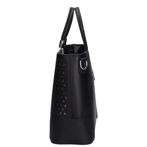 Karen rostbőr táska 1491 bis L fekete ezüst