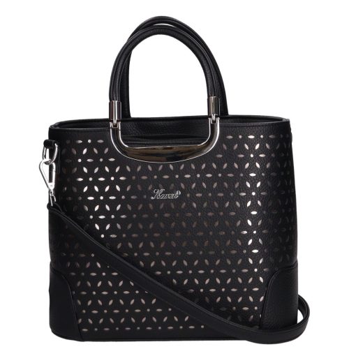 Karen rostbőr táska 1491 bis L fekete ezüst