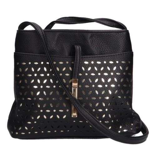 Karen rostbőr táska D 099 L fekete arany