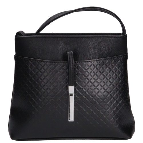 Karen rostbőr táska D 099 fekete steppelt