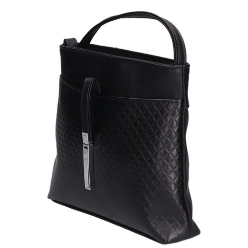 Karen rostbőr táska D 099 fekete steppelt