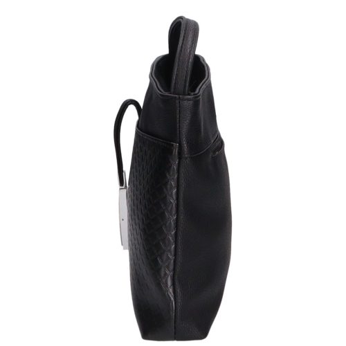 Karen rostbőr táska D 099 fekete steppelt