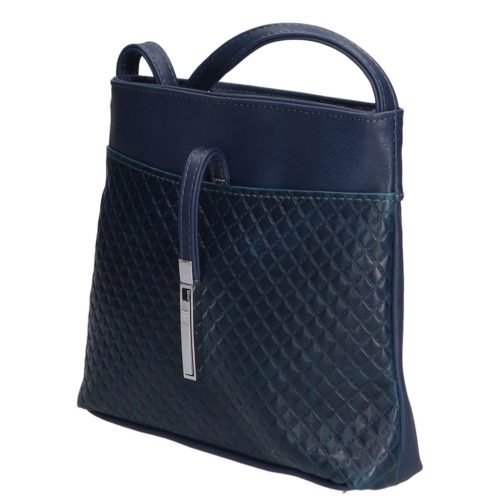 Karen rostbőr táska D 099 kék steppelt