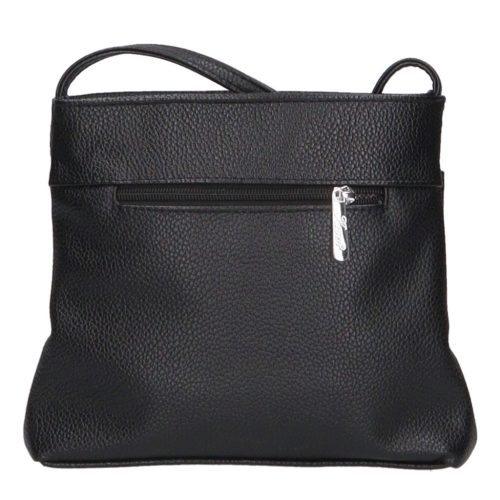 Karen rostbőr táska D 099 L fekete ezüst