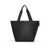Reisenthel ZS7075 shopper M glossy dots black női válltáska