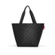 Reisenthel ZS7075 shopper M glossy dots black női válltáska