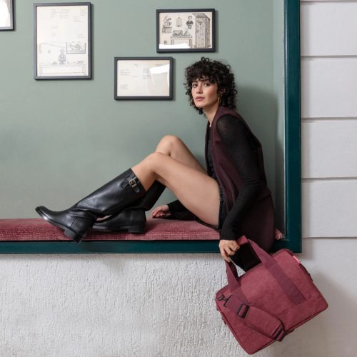 Reisenthel Allrounder M bordó utazótáska twist maroon MS3104