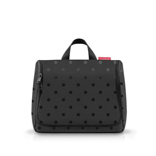 Reisenthel toiletbag XL glossy dots black WO7075 kozmetikai táska 