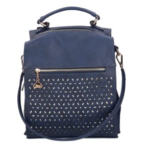 Karen rostbőr hátitáska D 609 L kék arany