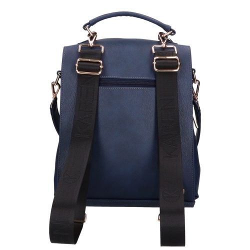 Karen rostbőr hátitáska D 609 L kék arany