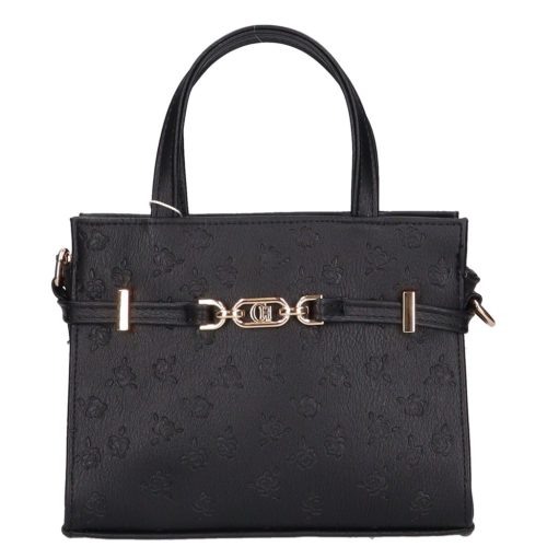 Karen rostbőr kistáska K 7038 fekete rózsa