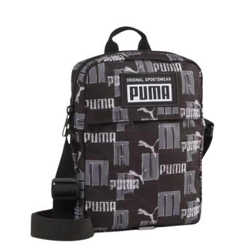 Puma fekete mintás válltáska 079135 19