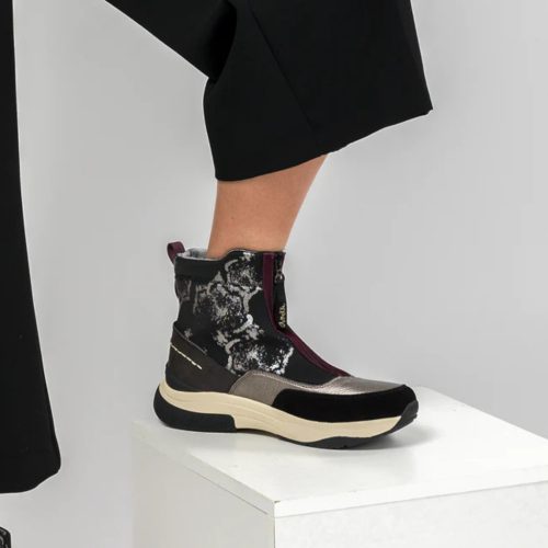 Anekke metal fekete bokacsizma 41372-601 39-es