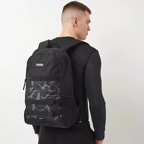 Puma Style 090354 01 fekete mintás hátizsák