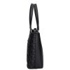Karen rostbőr táska 2507 fekete fonott