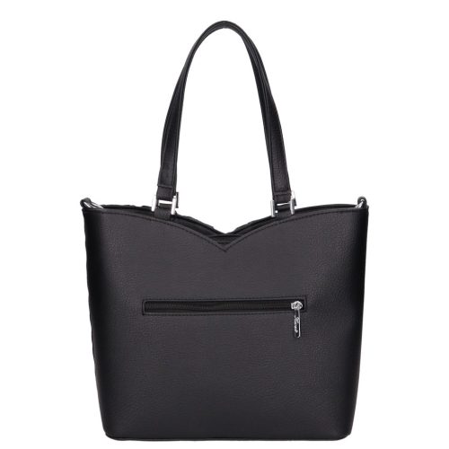 Karen rostbőr táska 2507 fekete fonott