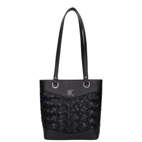 Karen rostbőr táska 1725 fekete fonott