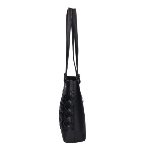 Karen rostbőr táska 1725 fekete fonott