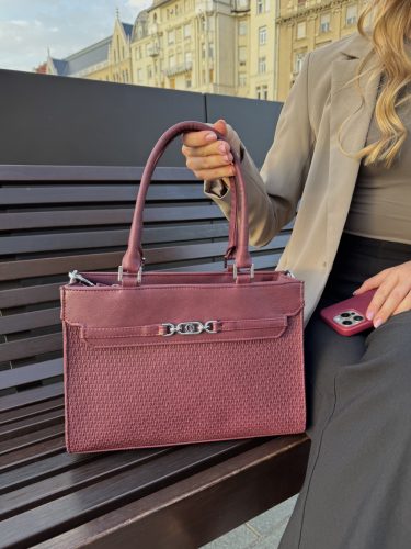 Chiara rostbőr táska M 8043 bordó