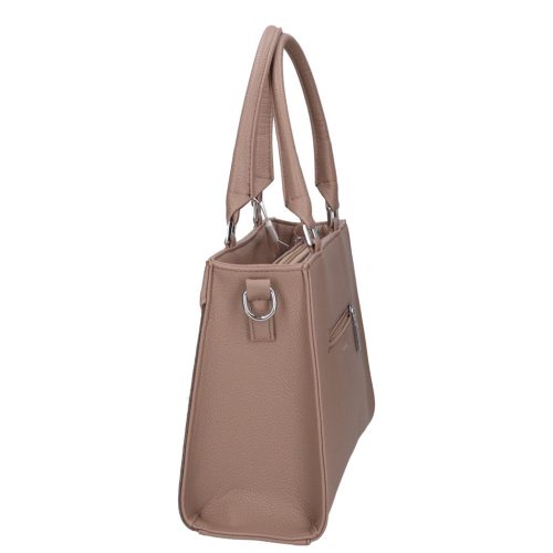 Chiara rostbőr táska M 8043 drapp virág