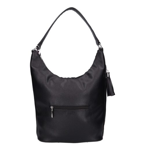 Chiara rostbőr táska L 354 fekete fonott