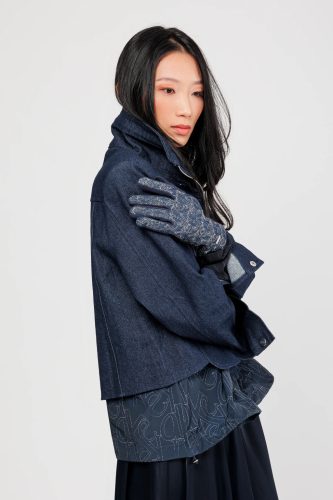 Anekke kék kesztyű 41482-061