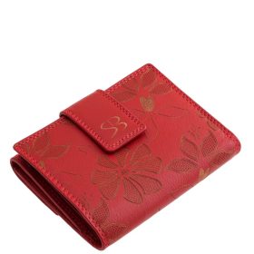   Sylvia Belmonte női pénztárca valódi bőrből SLV120 piros