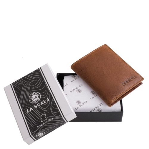 La Scala bőr kártya és irattartó pénztárca ADQ1008 csaubarna
