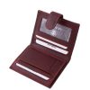 La Scala bőr kártya és irattartó pénztárca ADQ1008/T bordó
