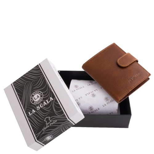 La Scala bőr kártya és irattartó pénztárca ADQ1008/T csaubarna