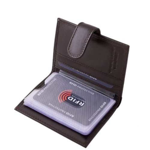 Corvo Bianco Luxury bőr RFID kártyatartó RCBS808/T barna