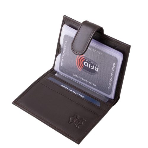 Corvo Bianco Luxury bőr RFID kártyatartó RCBS808/T barna