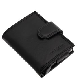 Valódi bőr kártyatartó La Scala fekete ADF01