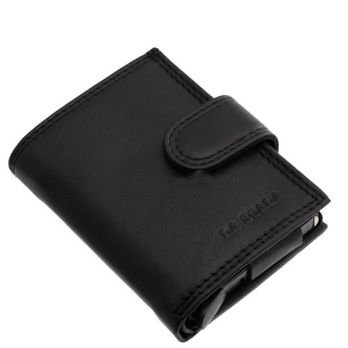 Valódi bőr kártyatartó La Scala fekete ADF01