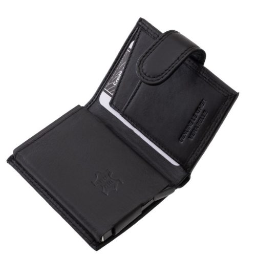 Valódi bőr kártyatartó La Scala fekete ADF01