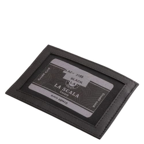 Valódi bőr kártyatartó La Scala 3188 fekete