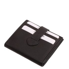 Valódi bőr kártyatartó La Scala 9Q771 fekete