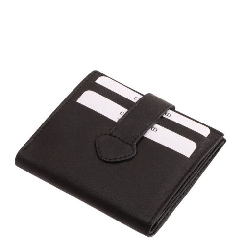 Valódi bőr kártyatartó La Scala 9Q771 fekete