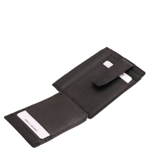 Valódi bőr kártyatartó La Scala LSA4 fekete