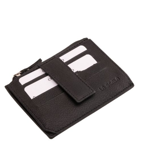 Valódi bőr kártyatartó La Scala 9Q772 fekete