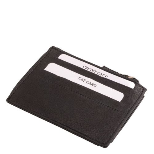 Valódi bőr kártyatartó La Scala 9Q772 fekete