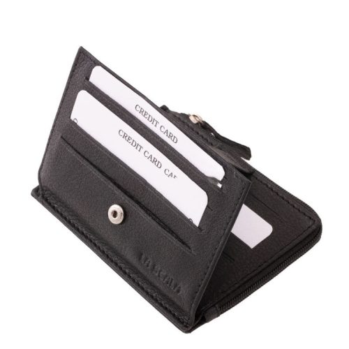 Valódi bőr kártyatartó La Scala 9Q772 fekete