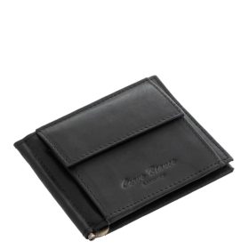 Corvo Bianco Luxury valódi bőr dollártárca MCB-D fekete