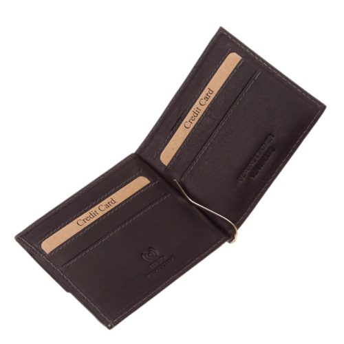 Bőr dollártárca díszdobozban RFID GreenDeed ADL-D fekete