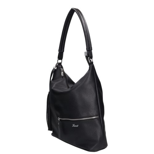 Karen 2521 fekete rostbőr női táska