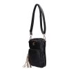 Karen rostbőr oldaltáska 2503 fekete arany kellék