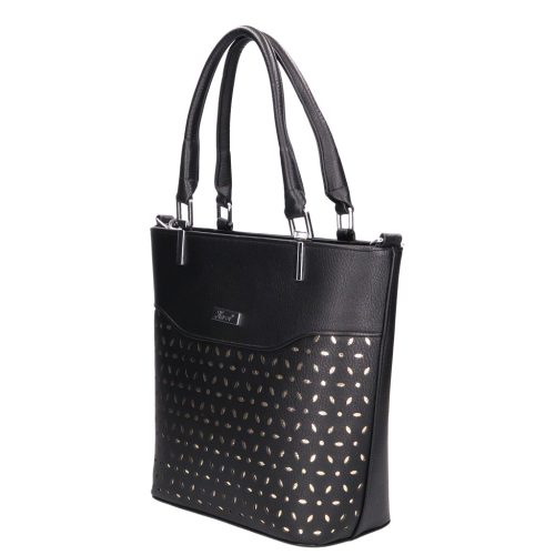 Karen rostbőr táska D 689-L fekete arany